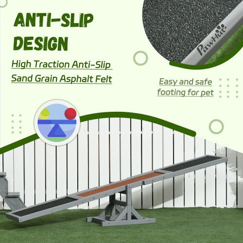 Wooden Dog Agility Seesaw Training Ramp