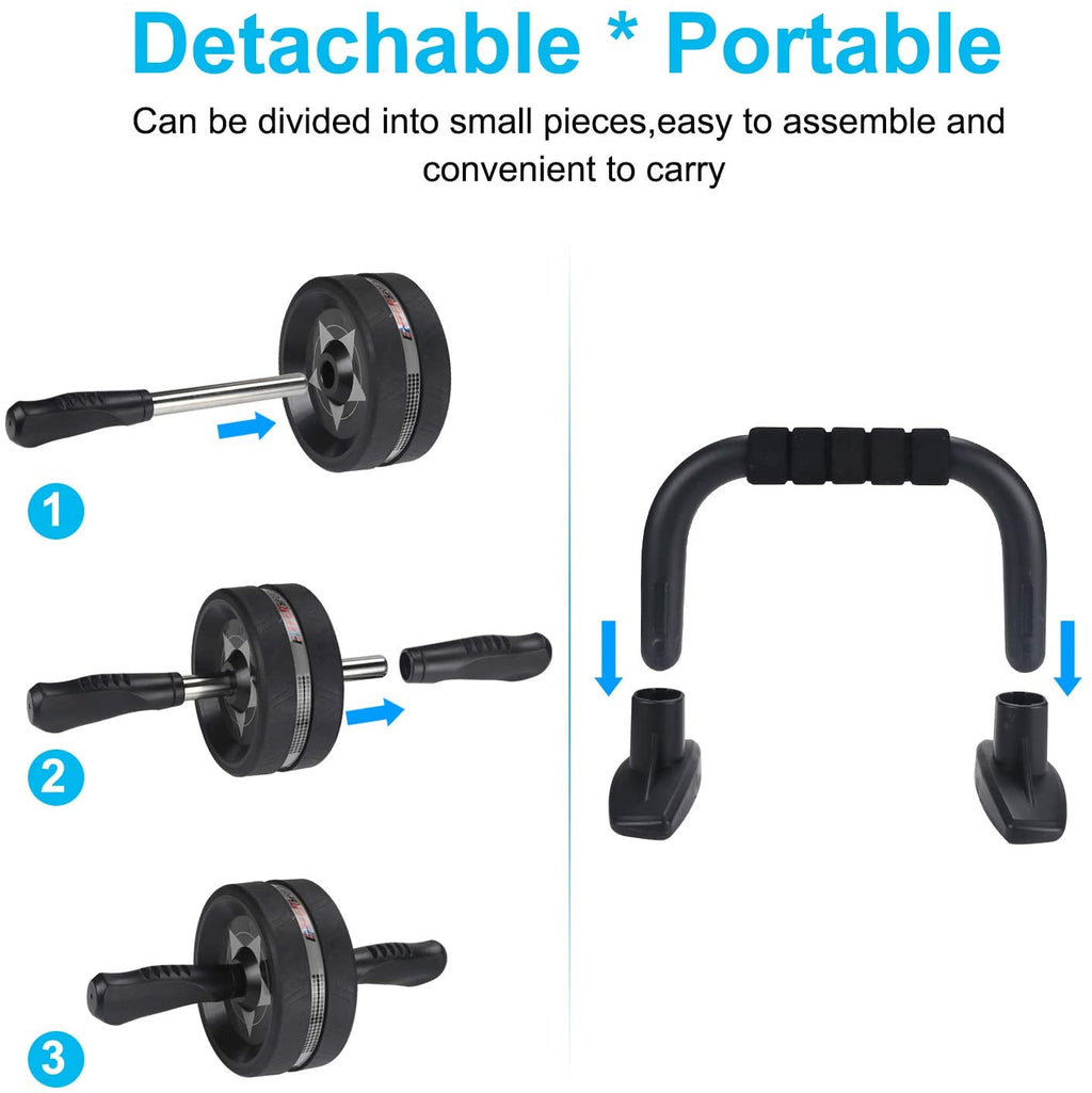 6-in-1 Ab Roller & Home Gym Workout Kit