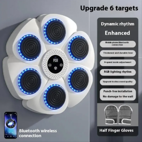 Smart Bluetooth Music Boxing Target & Glowe Set