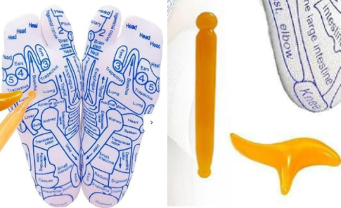 Acupressure Reflexology Socks Set (with Massage Tool)
