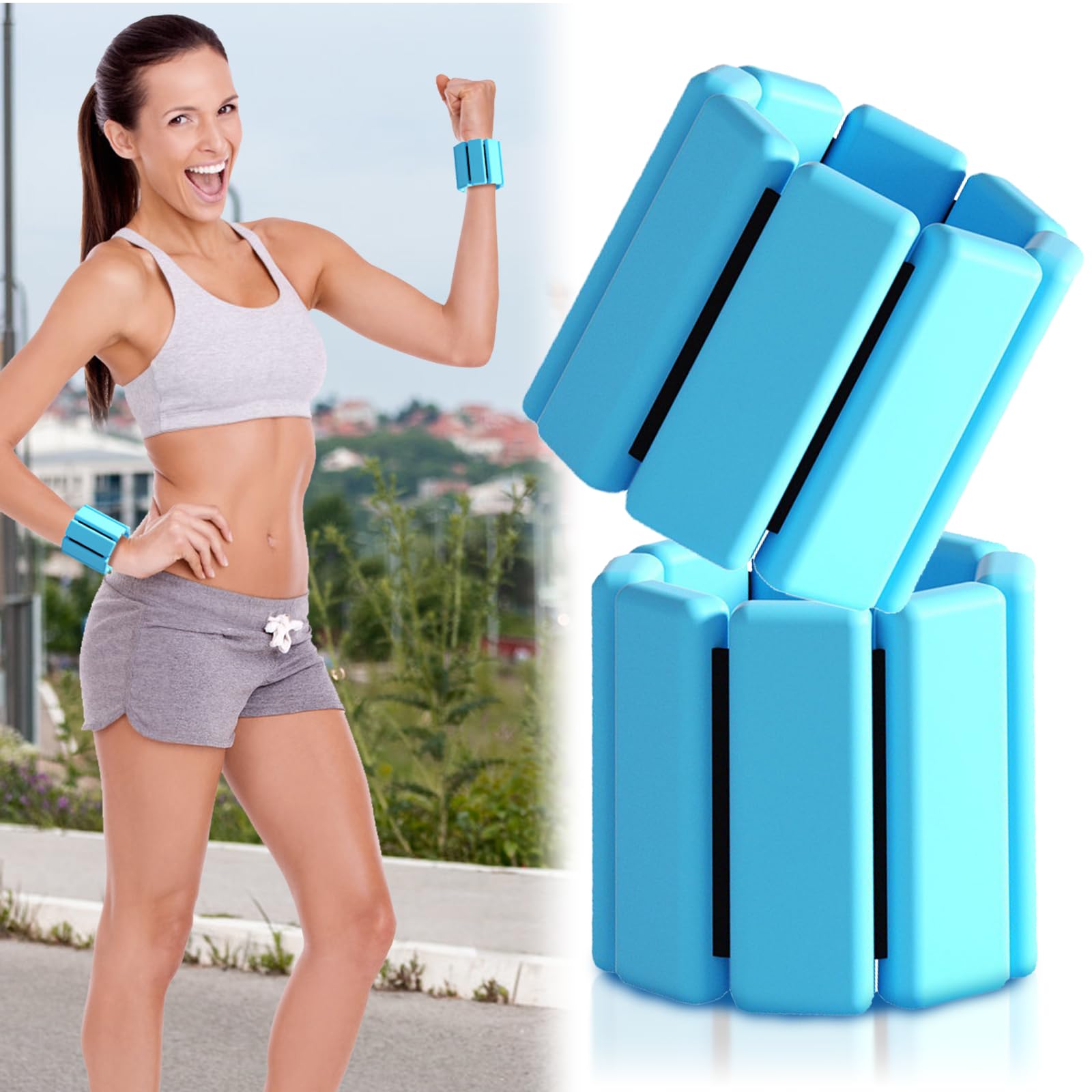 Premium Adjustable Silicone Wrist & Ankle Weights (Set of 2)