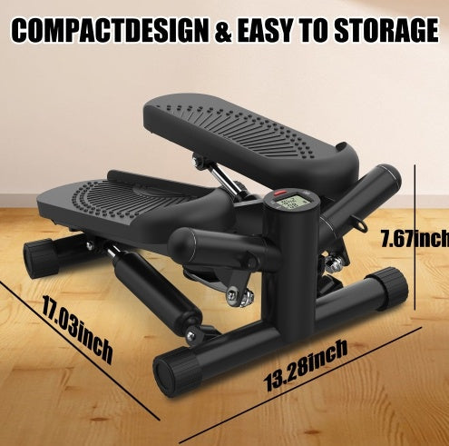 Portable Mini Stair Stepper with Resistance Bands