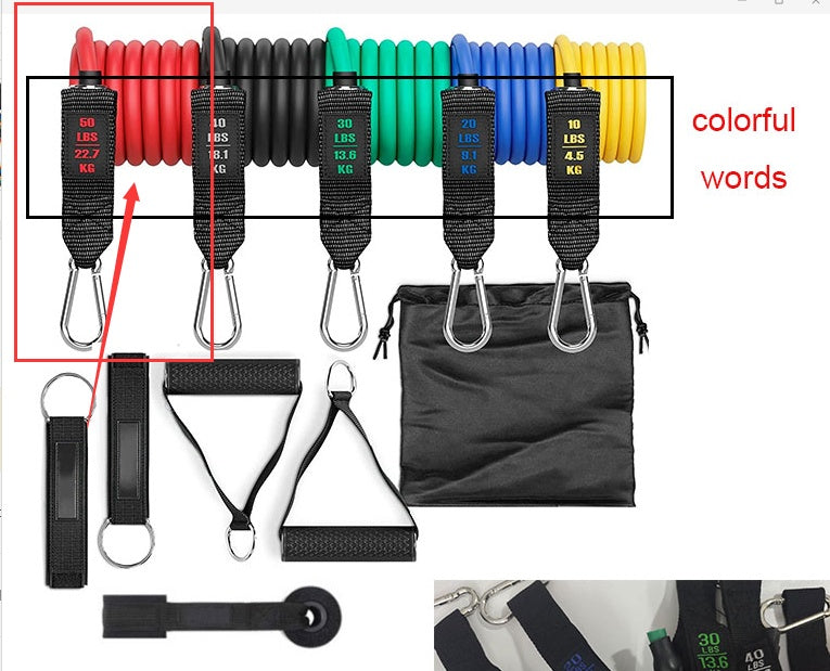 Multi-Level Resistance Bands Set with Handles