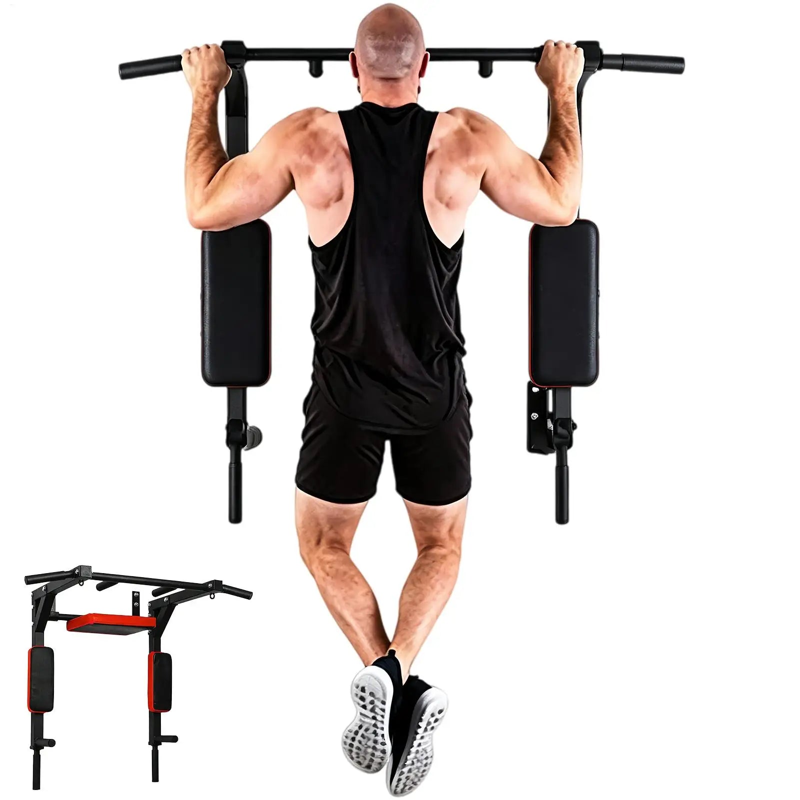 Wall-Mounted Pull Up Bar & Home Gym Fitness System