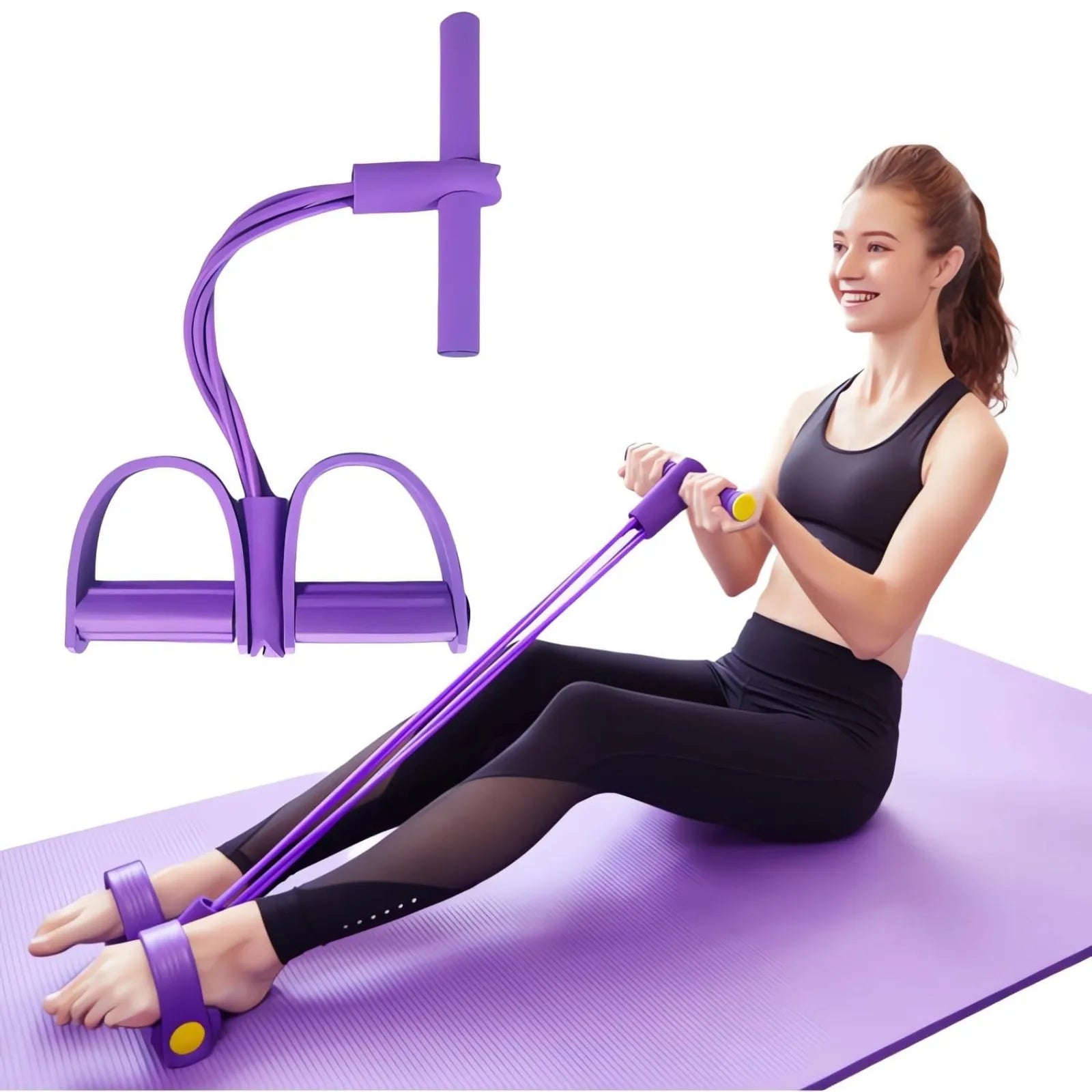 Pedal Resistance Band - Full Body Home Workout Stretcher