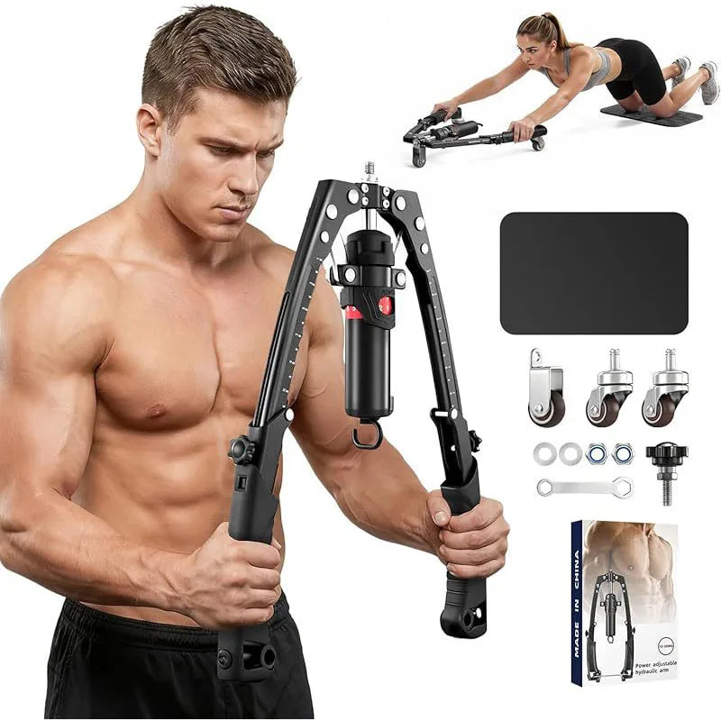 PowerGrip™ Adjustable Hydraulic Arm & Chest Exerciser with Digital Rep Counter