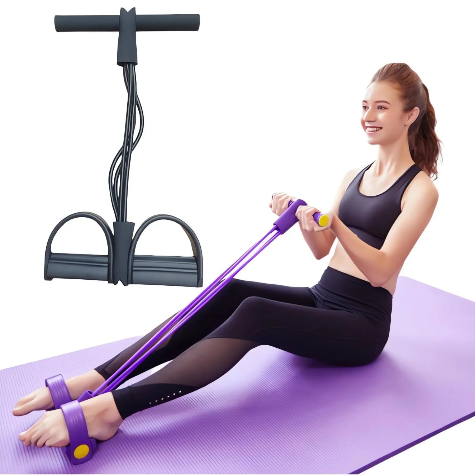 Pedal Resistance Band - Full Body Home Workout Stretcher