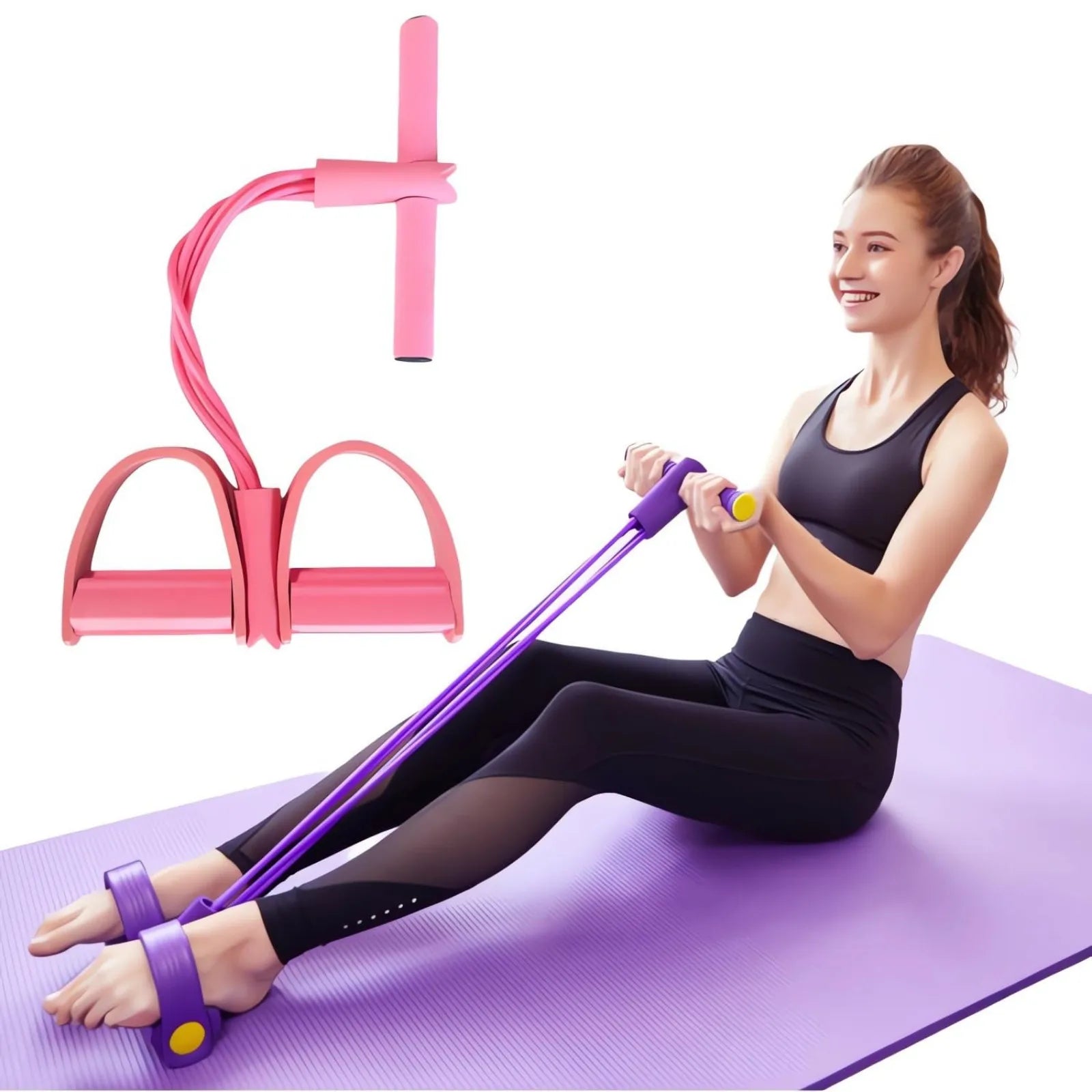 Pedal Resistance Band - Full Body Home Workout Stretcher