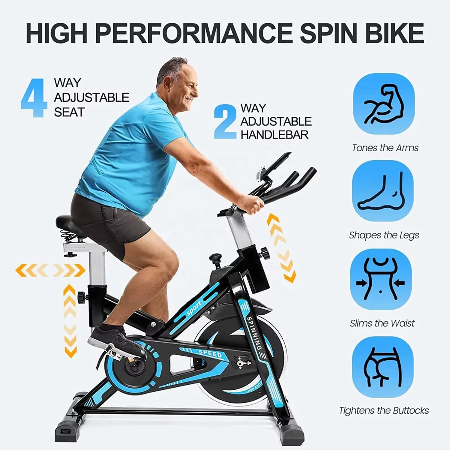 Pro Indoor Magnetic Stationary Exercise Bike