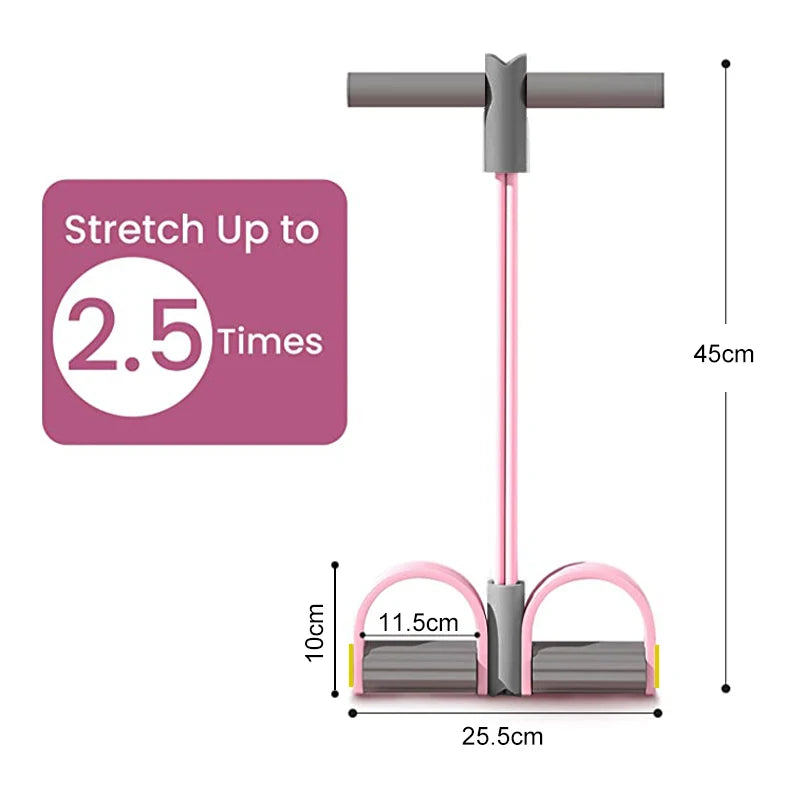Glow & Grit CoreFlex 4-Tube Pedal Resistance Band