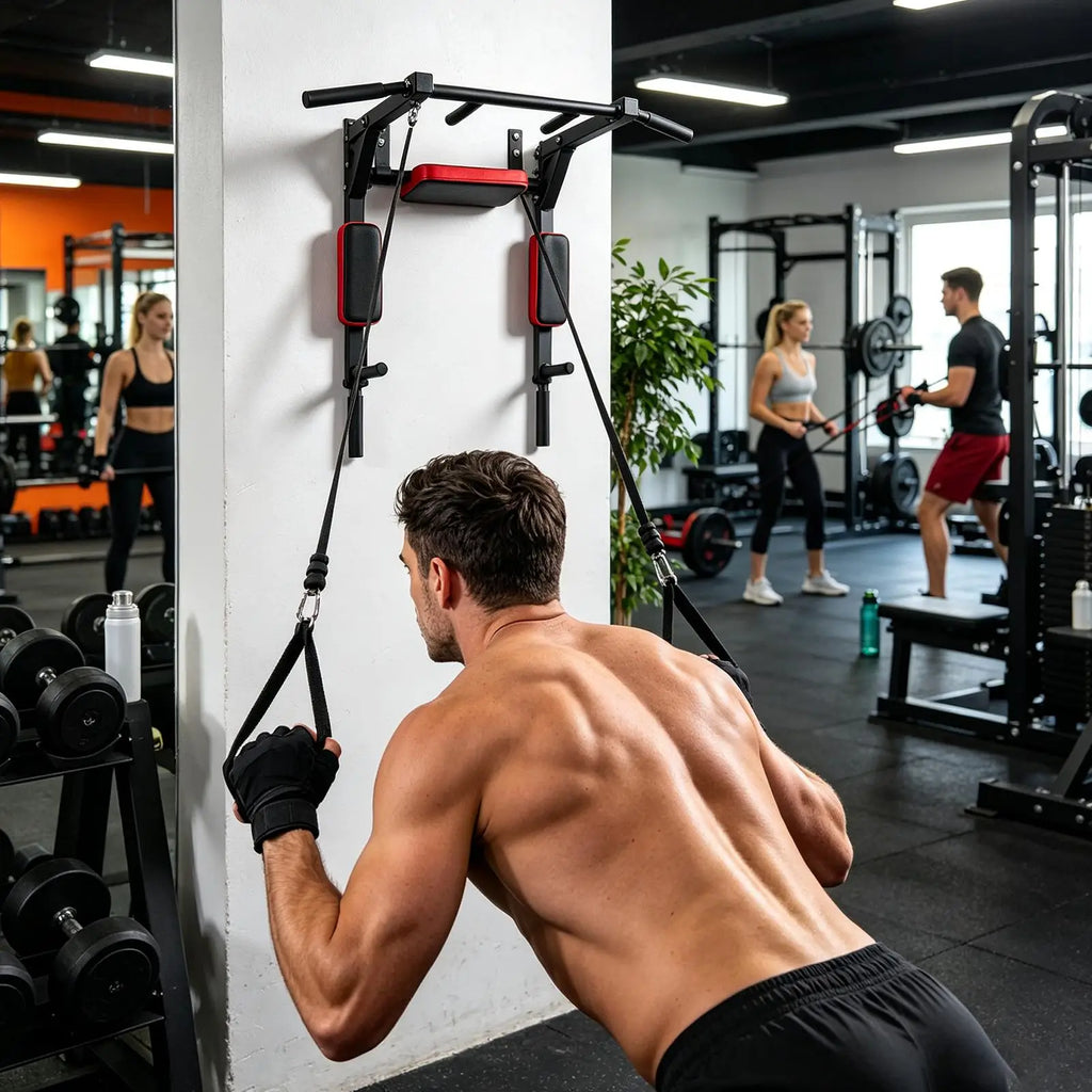 Wall-Mounted Pull Up Bar & Home Gym Fitness System