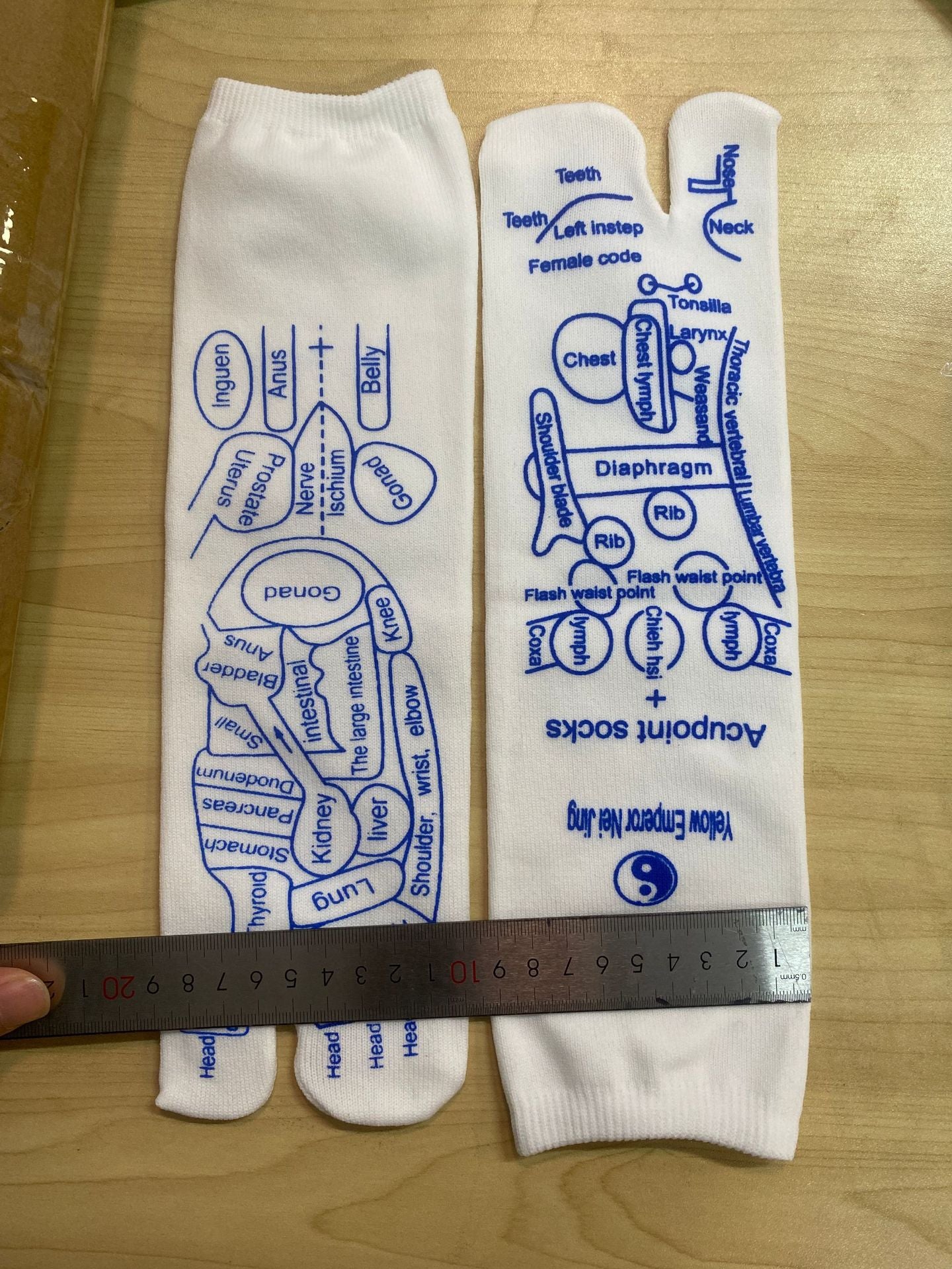 Acupressure Reflexology Socks Set (with Massage Tool)