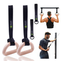 Wooden Gymnastic Rings & Pull Up Grips