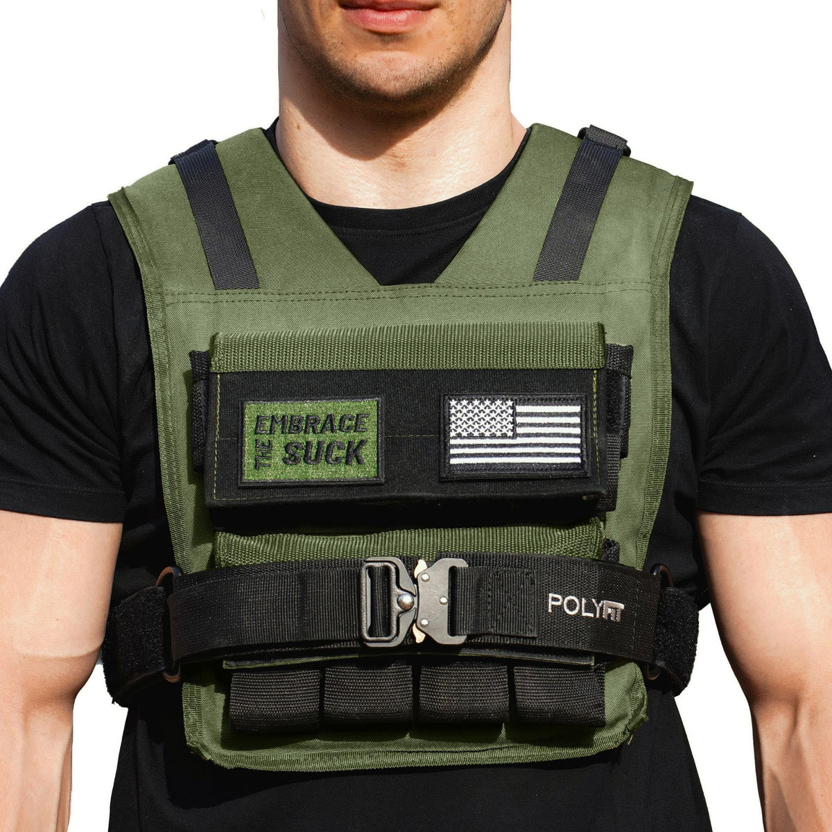 Polyfit Warrior Adjustable Weighted Vest – 25lb | 35lb | 45lb (Men & Women)