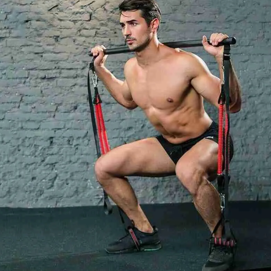 Portable Pilates Bar Kit with Resistance Bands