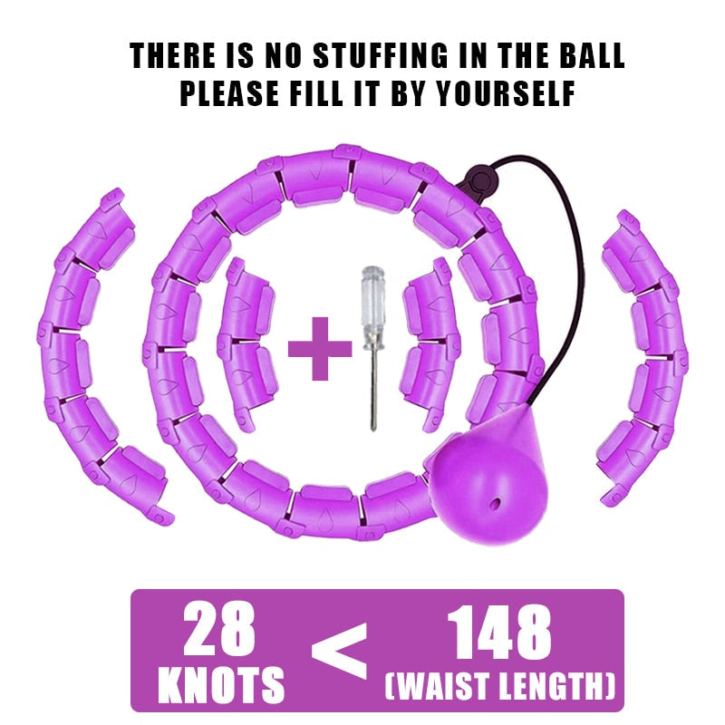 Smart Weighted Hula Hoop for Fitness & Weight Loss