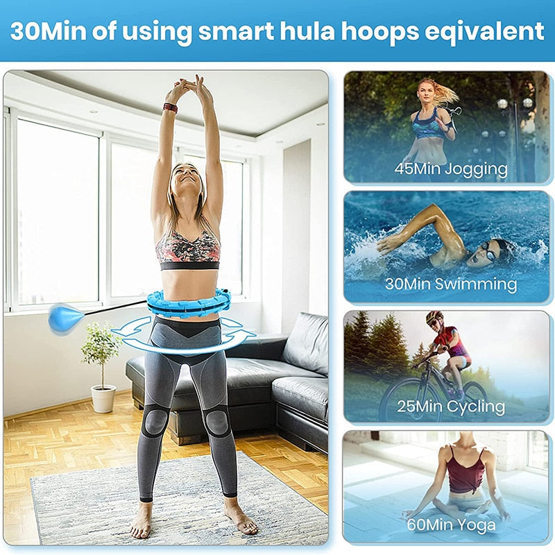 Smart Weighted Hula Hoop for Fitness & Weight Loss