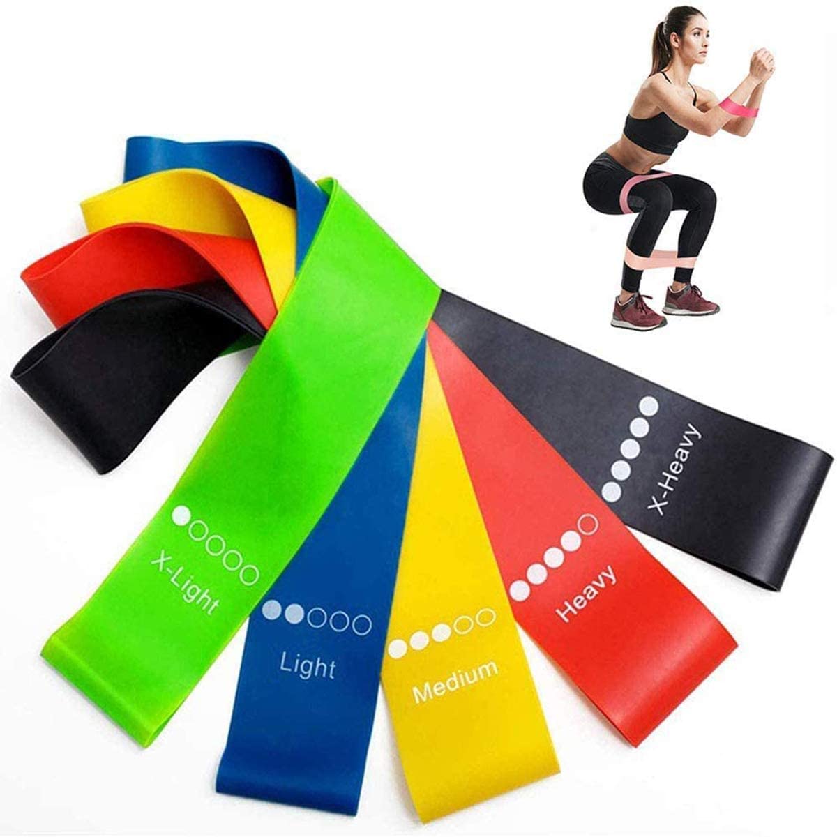 Premium Resistance Loop Bands Set (5-Piece)