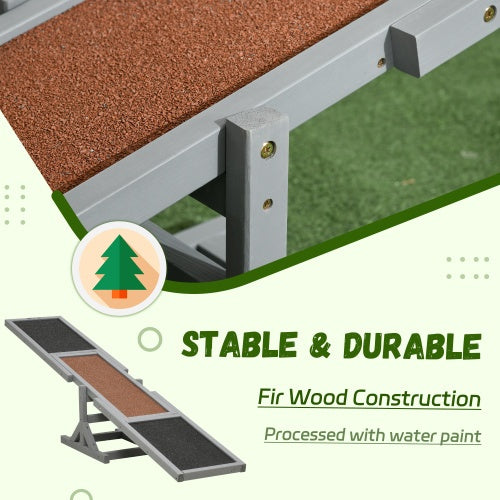 Wooden Dog Agility Seesaw Training Ramp