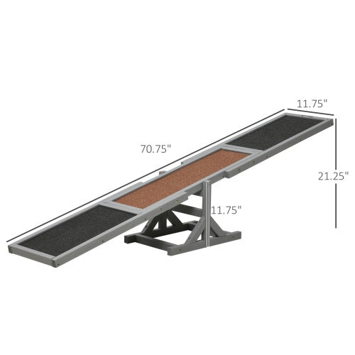 Wooden Dog Agility Seesaw Training Ramp