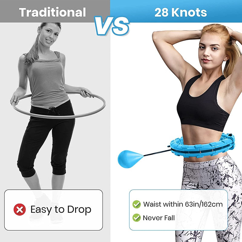Smart Weighted Hula Hoop for Fitness & Weight Loss
